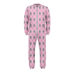 Kekistan Logo Pattern On Pink Background Onepiece Jumpsuit (kids) by snek