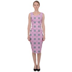 Kekistan Logo Pattern On Pink Background Sleeveless Pencil Dress by snek