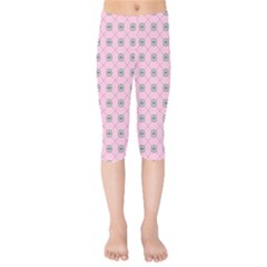 Kekistan Logo Pattern On Pink Background Kids  Capri Leggings  by snek