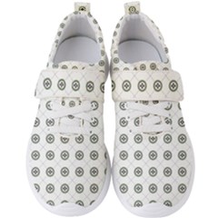 Logo Kekistan Pattern Elegant With Lines On White Background Men s Velcro Strap Shoes