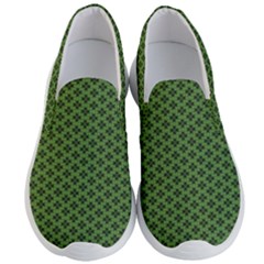 Logo Kekistan Pattern Elegant With Lines On Green Background Men s Lightweight Slip Ons by snek