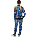 Graffiti Urban colorful graffiti cartoon fish Casual Jacket and Pants Set View2