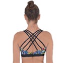 Graffiti Urban colorful graffiti cartoon fish Cross String Back Sports Bra View2