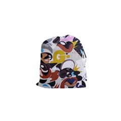 Graffiti Urban Colorful Graffiti City Wall Hip Hop Music Singers Drawstring Pouch (xs) by genx