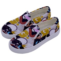 Graffiti Urban Colorful Graffiti City Wall Hip Hop Music Singers Kids  Canvas Slip Ons by genx