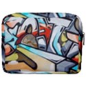 Blue Face King graffiti street art urban blue and orange face abstract hiphop Make Up Pouch (Large) View2