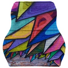 Urban Colorful Graffiti Brick Wall Industrial Scale Abstract Pattern Car Seat Velour Cushion  by genx