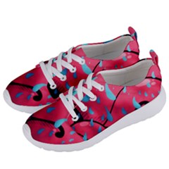 Graffiti Watermelon Pink With Light Blue Drops Retro Women s Lightweight Sports Shoes