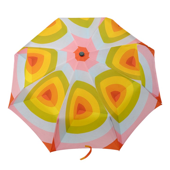 Retro Graffiti Art Nouveau Folding Umbrellas