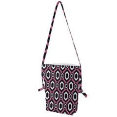 Decorative Pattern Folding Shoulder Bag