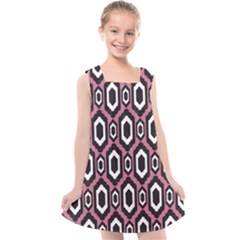 Decorative Pattern Kids  Cross Back Dress