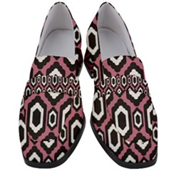 Decorative Pattern Women s Chunky Heel Loafers