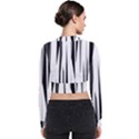 Black white and Gray abstract Long Sleeve Zip Up Bomber Jacket View2