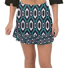 Decorative Pattern Fishtail Mini Chiffon Skirt