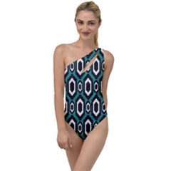 Decorative Pattern To One Side Swimsuit