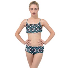 Decorative Pattern Layered Top Bikini Set