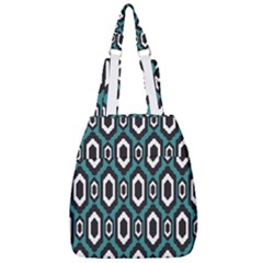 Decorative Pattern Center Zip Backpack