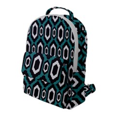 Decorative Pattern Flap Pocket Backpack (large)