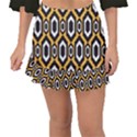 Decorative pattern Fishtail Mini Chiffon Skirt View1