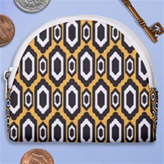 Decorative Pattern Horseshoe Style Canvas Pouch