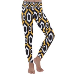 Decorative Pattern Kids  Lightweight Velour Classic Yoga Leggings