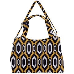 Decorative Pattern Double Compartment Shoulder Bag