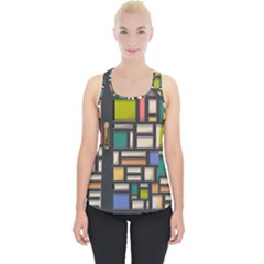 Door Stained Glass Stained Glass Piece Up Tank Top by Pakrebo