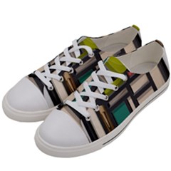 Door Stained Glass Stained Glass Women s Low Top Canvas Sneakers by Pakrebo