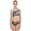 Door Stained Glass Stained Glass Spliced Up Two Piece Swimsuit View1