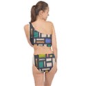 Door Stained Glass Stained Glass Spliced Up Two Piece Swimsuit View2