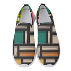 Door Stained Glass Stained Glass Women s Slip On Sneakers