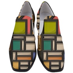 Door Stained Glass Stained Glass Slip On Heel Loafers by Pakrebo