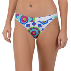 Mandala Geometric Design Pattern Band Bikini Bottom by Pakrebo