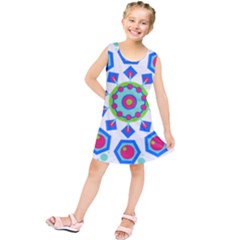 Mandala Geometric Design Pattern Kids  Tunic Dress by Pakrebo