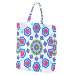 Mandala Geometric Design Pattern Giant Grocery Tote by Pakrebo