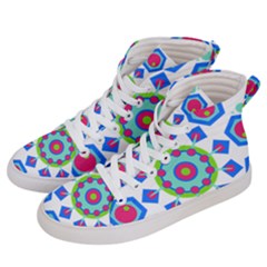 Mandala Geometric Design Pattern Men s Hi-top Skate Sneakers