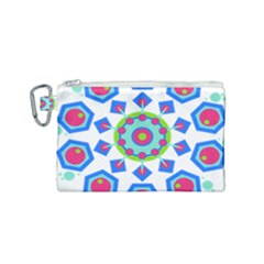 Mandala Geometric Design Pattern Canvas Cosmetic Bag (small)