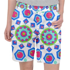 Mandala Geometric Design Pattern Pocket Shorts