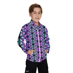 Geometric Patterns Triangle Seamless Windbreaker (kids) by Pakrebo