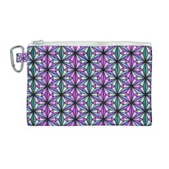 Geometric Patterns Triangle Seamless Canvas Cosmetic Bag (large)