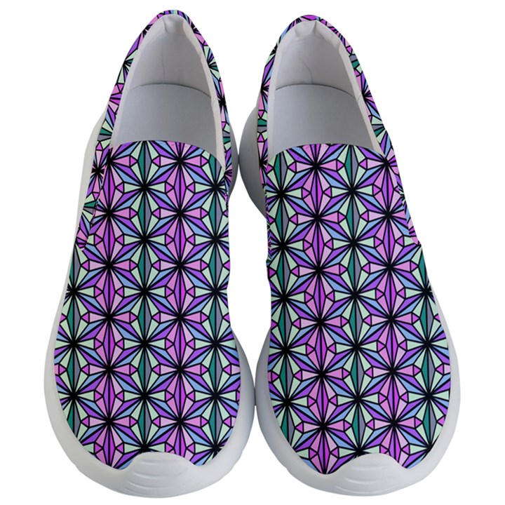 Geometric Patterns Triangle Seamless Women s Lightweight Slip Ons