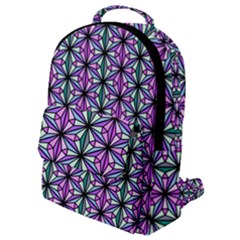 Geometric Patterns Triangle Seamless Flap Pocket Backpack (small)