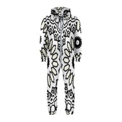 Mandala Kaleidoscope Arts Hooded Jumpsuit (kids)