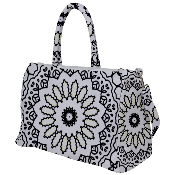 Mandala Kaleidoscope Arts Duffel Travel Bag