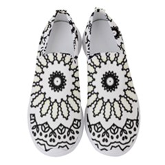 Mandala Kaleidoscope Arts Women s Slip On Sneakers