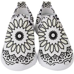 Mandala Kaleidoscope Arts Kids  Slip On Sneakers