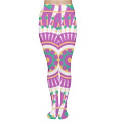 Mandala Geometric Pattern Shapes Tights by Pakrebo