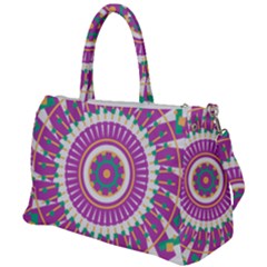 Mandala Geometric Pattern Shapes Duffel Travel Bag by Pakrebo