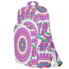 Mandala Geometric Pattern Shapes Double Compartment Backpack