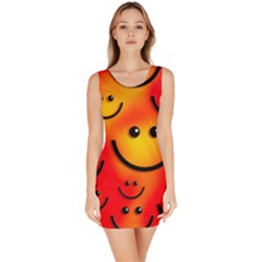 Smile Smiling Face Happy Cute Bodycon Dress by Pakrebo